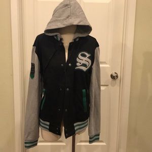 HP Slytherin women’s hooded varsity jacket